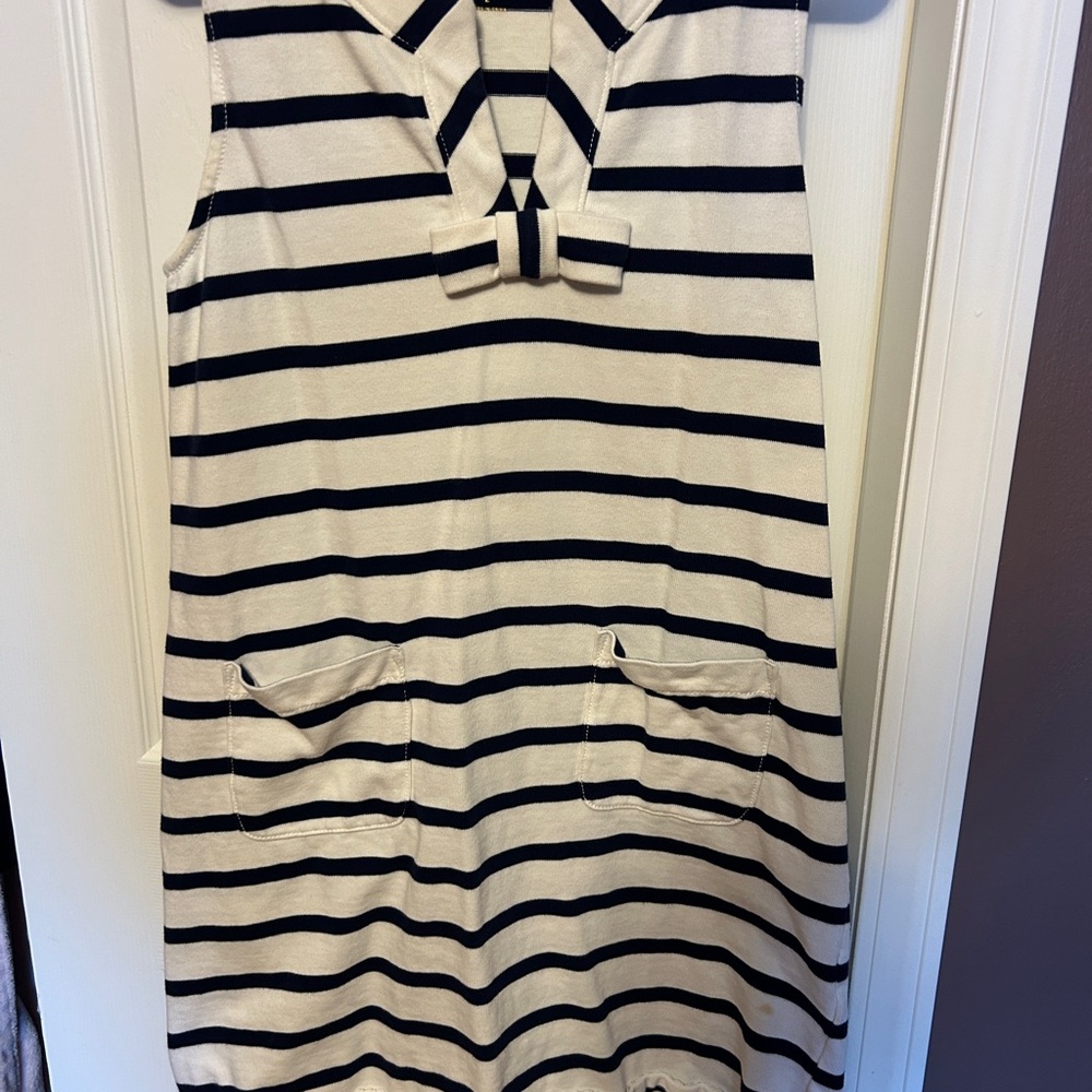 Kate Spade Navy and White Striped Dress
